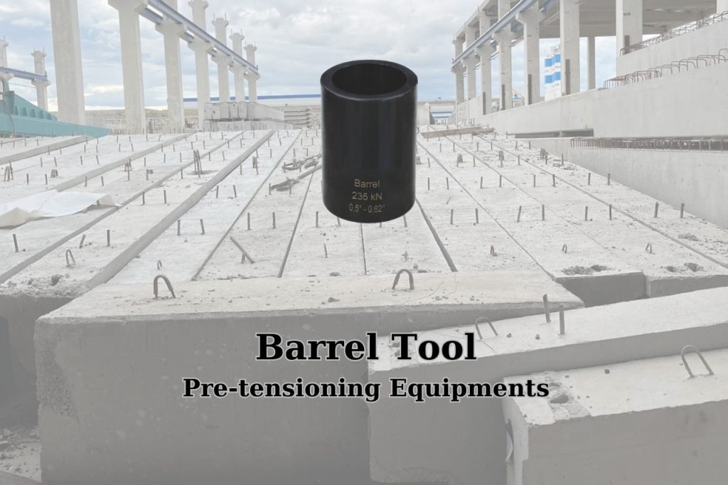AMS.AH Series pre-tensioning barrel tool used in prestressed concrete anchorage components